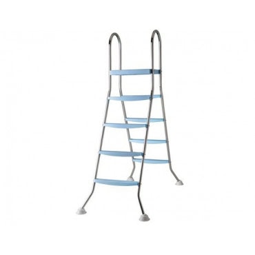 Echelle piscine hors-sol en inox avec plateforme - 1