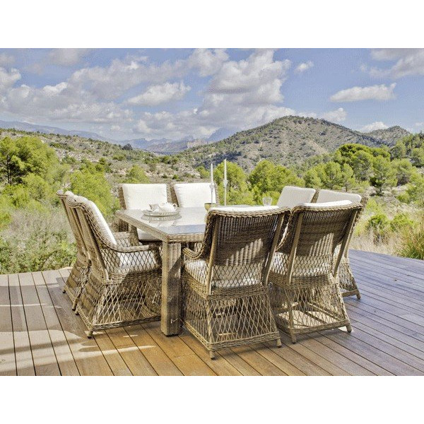 Fauteuil de jardin AMELIA 25 résine tressée (lot de 2)