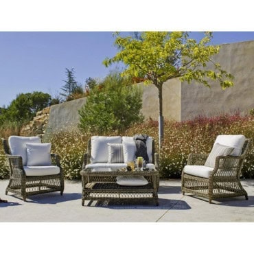 Salon de jardin Amelia 7 en résine tressée - 1