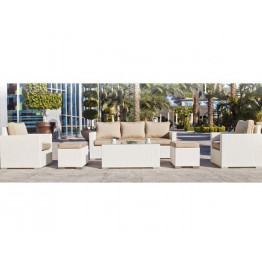 Salon de jardin Tuscan en résine tressée