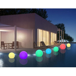Boule lumineuse multicolore sur batterie - 1