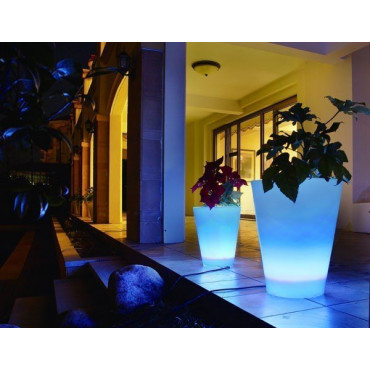Vase lumineux conique LED multicolore sur secteur - 1