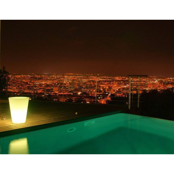 Vase lumineux conique LED multicolore sur secteur - 2