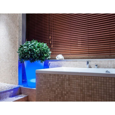 Vase lumineux conique LED multicolore sur secteur - 5