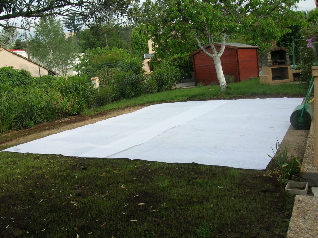 Installation du géotextile