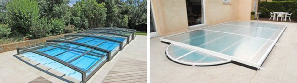 abris piscine bas pour protection
