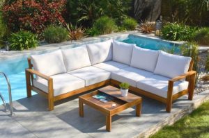 Salon de jardin bois