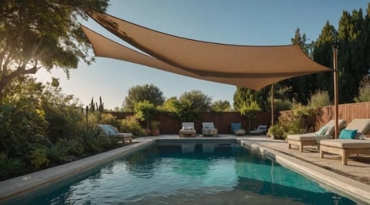 voile d'ombrage piscine