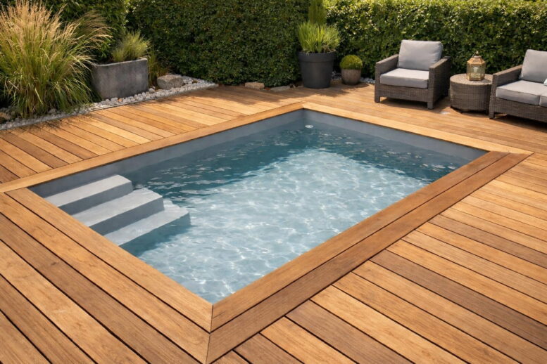 Mini piscine en bloc polystyrène -10m²