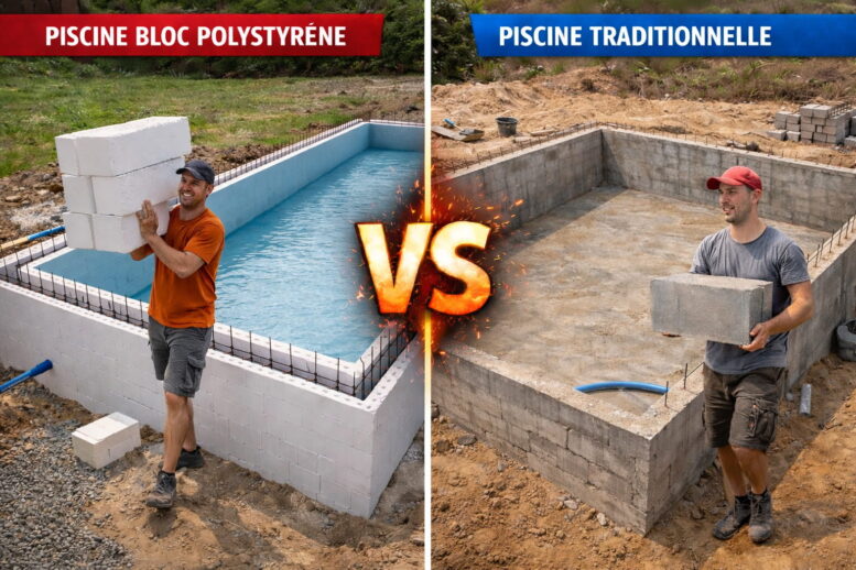 Piscine polystyrène OU piscine béton